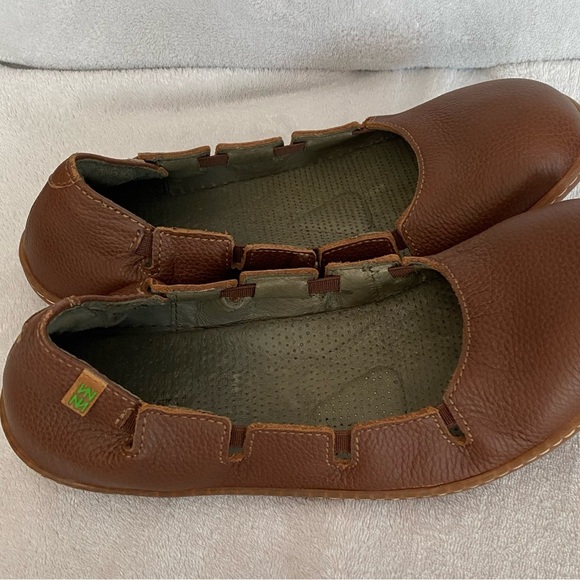 SOLD El Naturalista Women EU 40 US 9 Viajero Slipper Flat Shoe Leather brown - Picture 11 of 16
